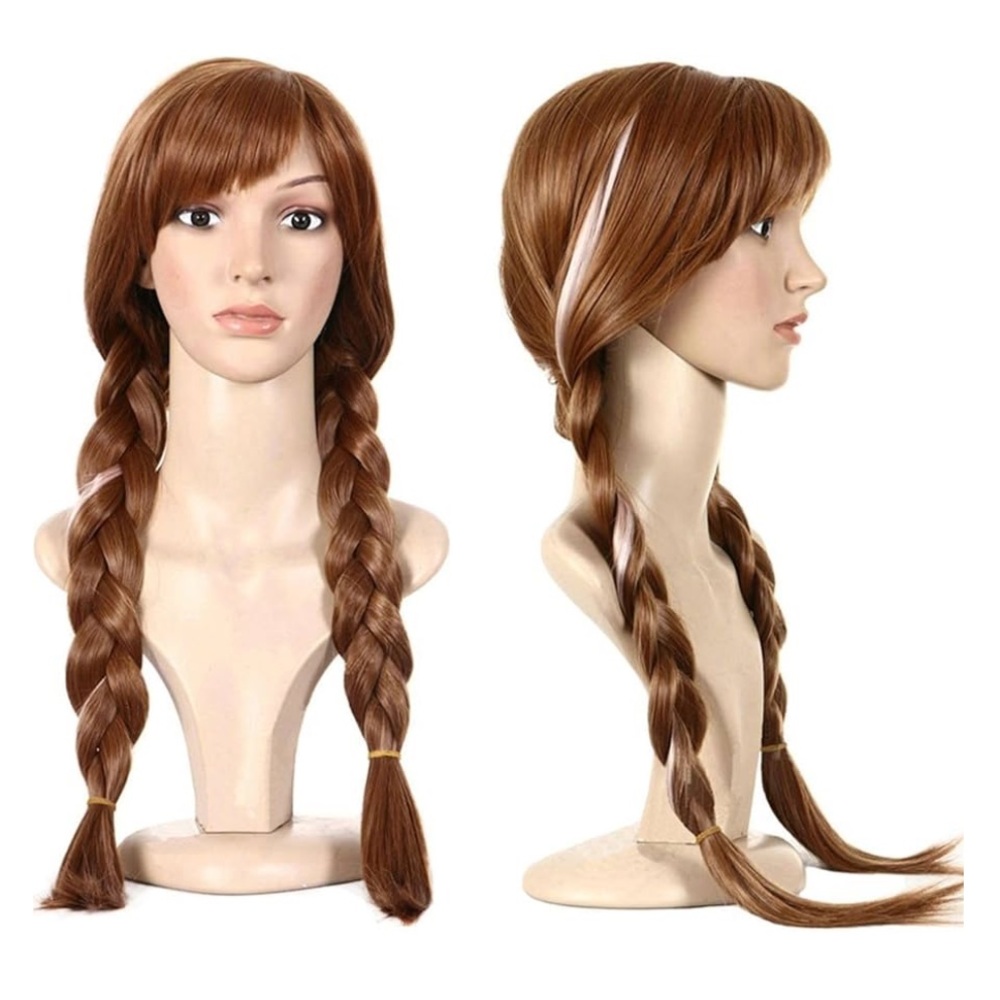 Braided Pigtail Wig Princess Anna Frozen